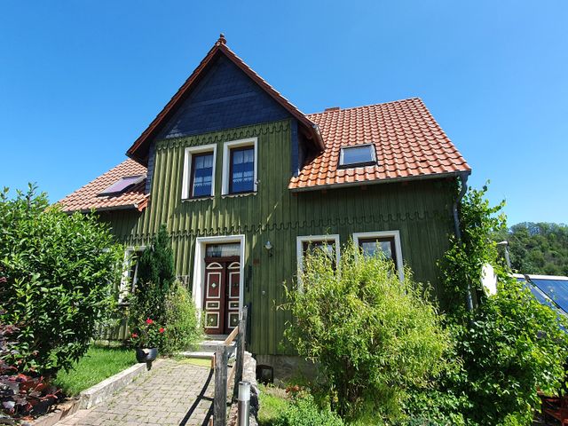 Das grüne Haus am Hexenstieg - FW Spatzennest Ferienwohnung im Harz