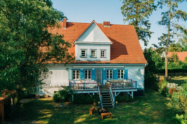 Pommernhaus Forsthaus Rieth am See, Sauna, Kamin,  Ferienwohnung  Mecklenburger Ostseeküste